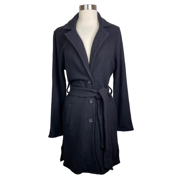 Stitch Fix l Magnolia Grace Black Wool Trench Coat, Small - Picture 1 of 7